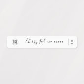 Voeg uw Logo-kalligrafie-script toe Labels (Design 1)