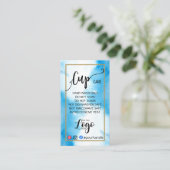 VOEG UW LOGO-KARTCARDS vinylwaterverf TOE Visitekaartje (Staand voorkant)