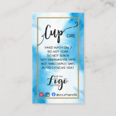 VOEG UW LOGO-KARTCARDS vinylwaterverf TOE Visitekaartje (Voorkant)