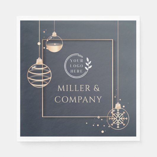 Voeg uw Logo kerstmis toe aan de zakelijke moderne Servet (Voorkant)