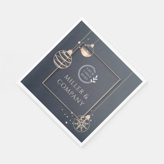 Voeg uw Logo kerstmis toe aan de zakelijke moderne Servet (Hoek)