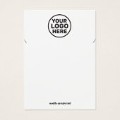 Voeg uw Logo Ketting juwelier display Kaart toe (Voorkant)