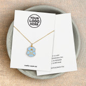 Voeg uw Logo Ketting juwelier display Kaart toe