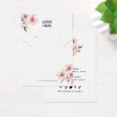 Voeg uw Logo Ketting oorringen Display Kaart toe (Bureau)