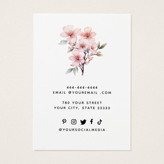 Voeg uw Logo Ketting oorringen Display Kaart toe (Achterkant)