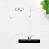 Voeg uw Logo Ketting oorringen Display Kaart toe (Bureau)