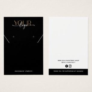 Voeg uw Logo Ketting oorringen Display Kaart toe
