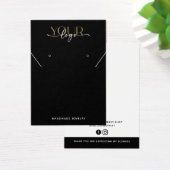 Voeg uw Logo Ketting oorringen Display Kaart toe (Bureau)