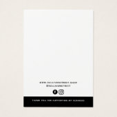 Voeg uw Logo Ketting oorringen Display Kaart toe (Achterkant)