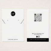 Voeg uw Logo Ketting oorringen Display Kaart toe (Voorkant /achterkant)