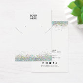 Voeg uw Logo Ketting oorringen Display Kaart toe (Bureau)