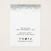 Voeg uw Logo Ketting oorringen Display Kaart toe (Achterkant)