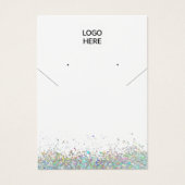 Voeg uw Logo Ketting oorringen Display Kaart toe (Voorkant)