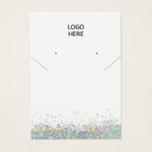 Voeg uw Logo Ketting oorringen Display Kaart toe