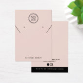 Voeg uw Logo Ketting oorringen Display Kaart toe (Bureau)