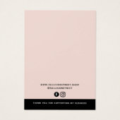 Voeg uw Logo Ketting oorringen Display Kaart toe (Achterkant)