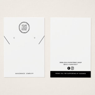 Voeg uw Logo Ketting oorringen Display Kaart toe