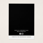 Voeg uw Logo Ketting oorringen Display Kaart toe (Achterkant)