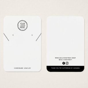 Voeg uw Logo Ketting oorringen Display Kaart toe