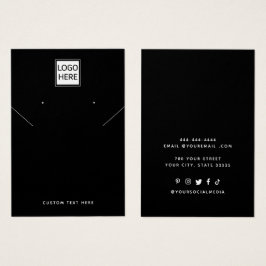 Voeg uw Logo Ketting oorringen Display Kaart toe