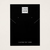 Voeg uw Logo Ketting oorringen Display Kaart toe (Voorkant)