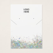 Voeg uw Logo Ketting oorringen Display Kaart toe (Voorkant)