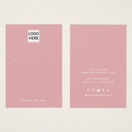 Voeg uw Logo Ketting oorringen Display Kaart toe