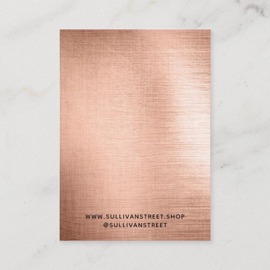 Voeg uw Logo Ketting oorringen Display Kaart toe Contactkaartje (Achterkant)