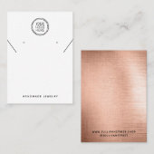 Voeg uw Logo Ketting oorringen Display Kaart toe Contactkaartje (Voorkant / Achterkant)