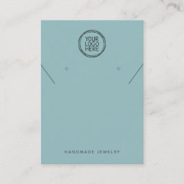 Voeg uw Logo Ketting oorringen Display Kaart toe Contactkaartje