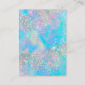 Voeg uw Logo Ketting oorringen Display Kaart toe Contactkaartje (Achterkant)