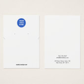 Voeg uw Logo Ketting toe en verdien uw beeldscherm Visitekaartje (Voorkant /achterkant)