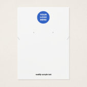 Voeg uw Logo Ketting toe en verdien uw beeldscherm Visitekaartje (Voorkant)