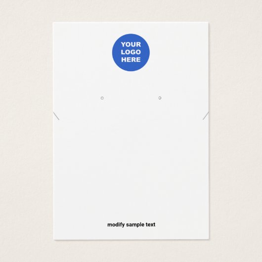 Voeg uw Logo Ketting toe en verdien uw beeldscherm Visitekaartje (Voorkant)