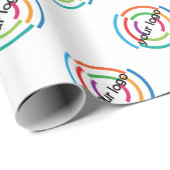 VOEG uw LOGO KLANT bedrijfsbedrijf TOE Cadeaupapier (Rol Hoek)