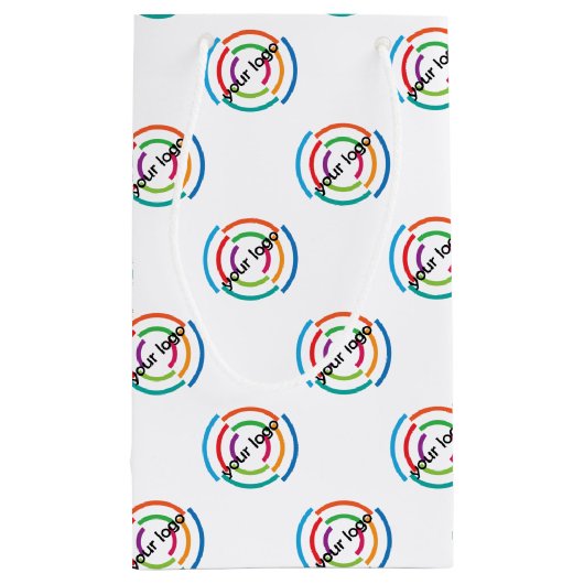 VOEG uw LOGO KLANT bedrijfsbedrijf TOE Klein Cadeauzakje (Achterkant)