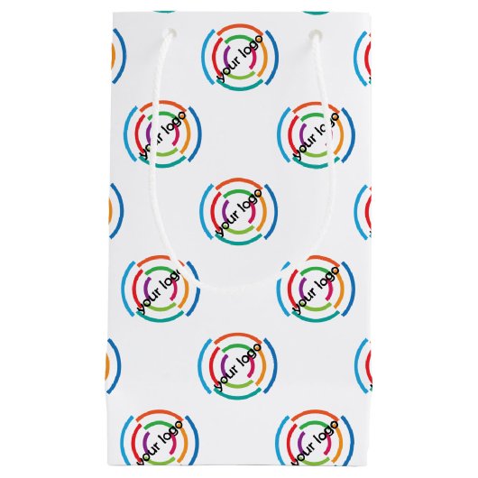 VOEG uw LOGO KLANT bedrijfsbedrijf TOE Klein Cadeauzakje (Voorkant)