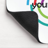 VOEG uw LOGO KLANT bedrijfsbedrijf TOE Muismat (Hoek)