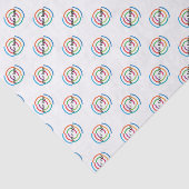 VOEG uw LOGO KLANT bedrijfsbedrijf TOE Tissuepapier (Detail)