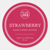 Voeg uw Logo Klassieke Eigen Colour Product Label (Voorkant)