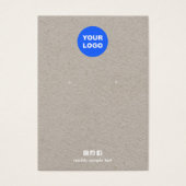 Voeg uw Logo Kraft-Kaart voor zwart beeldscherm to Visitekaartje (Voorkant)