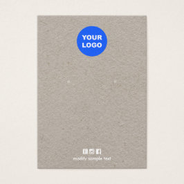 Voeg uw Logo Kraft-Kaart voor zwart beeldscherm to Visitekaartje