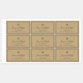 Voeg uw Logo kraft-productlabels toe Labels (Vel)
