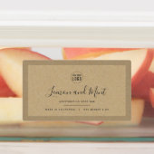 Voeg uw Logo kraft-productlabels toe Labels (Aangebracht)