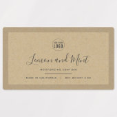 Voeg uw Logo kraft-productlabels toe Labels (Design 1)