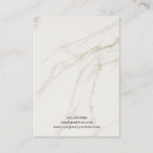 Voeg uw Logo Marmeren Ketting Sieraden Display Kaa Visitekaartje (Achterkant)
