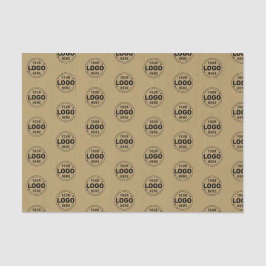 Voeg uw Logo-merkverpakking toe Tissuepapier (Voorkant)