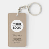 Voeg uw Logo met de Bevordering van het Bedrijf va Sleutelhanger (achterkant)