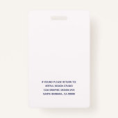 Voeg Uw Logo met QR Code zwarte Collectief toe Badge (Achterkant)