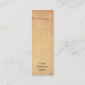 Voeg Uw Logo Mini Houten Oorbellen Displaykaart To Mini Visitekaartje (Voorkant)